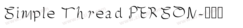 Simple Thread PERSON字体转换